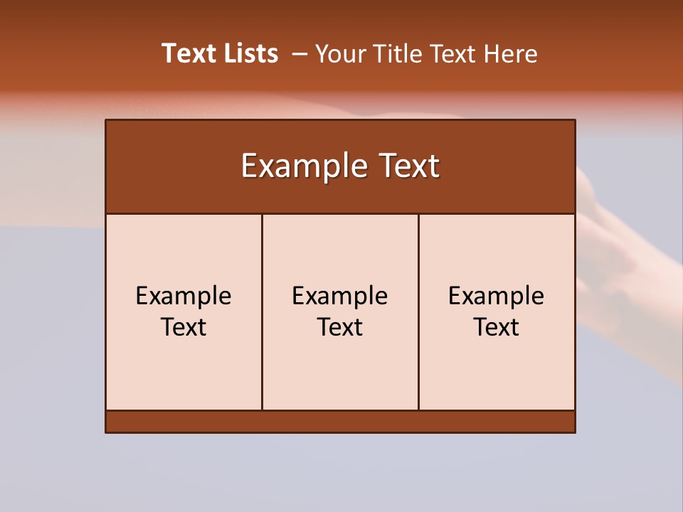 Group Of People Hands In The Air PowerPoint Template