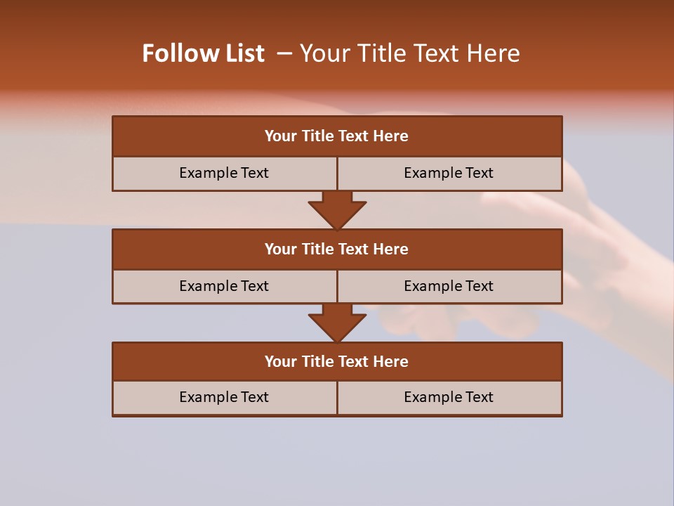 Group Of People Hands In The Air PowerPoint Template