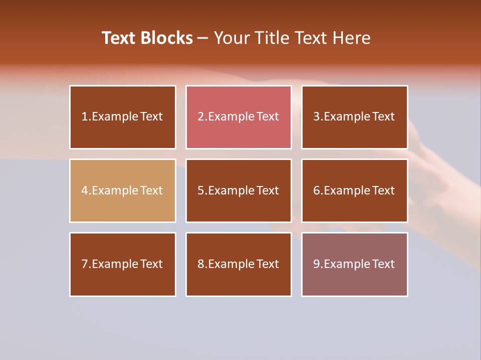 Group Of People Hands In The Air PowerPoint Template