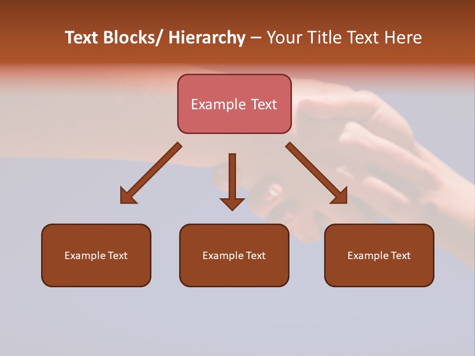 Group Of People Hands In The Air PowerPoint Template