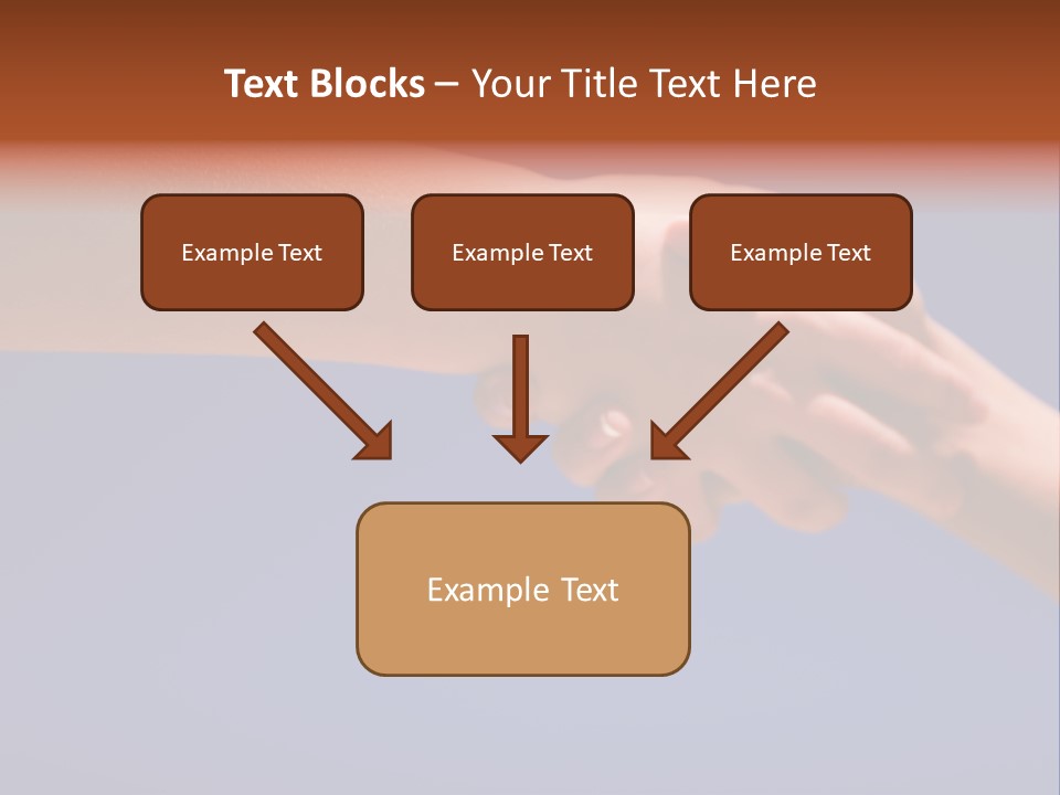 Group Of People Hands In The Air PowerPoint Template