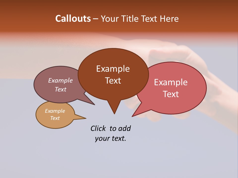 Group Of People Hands In The Air PowerPoint Template