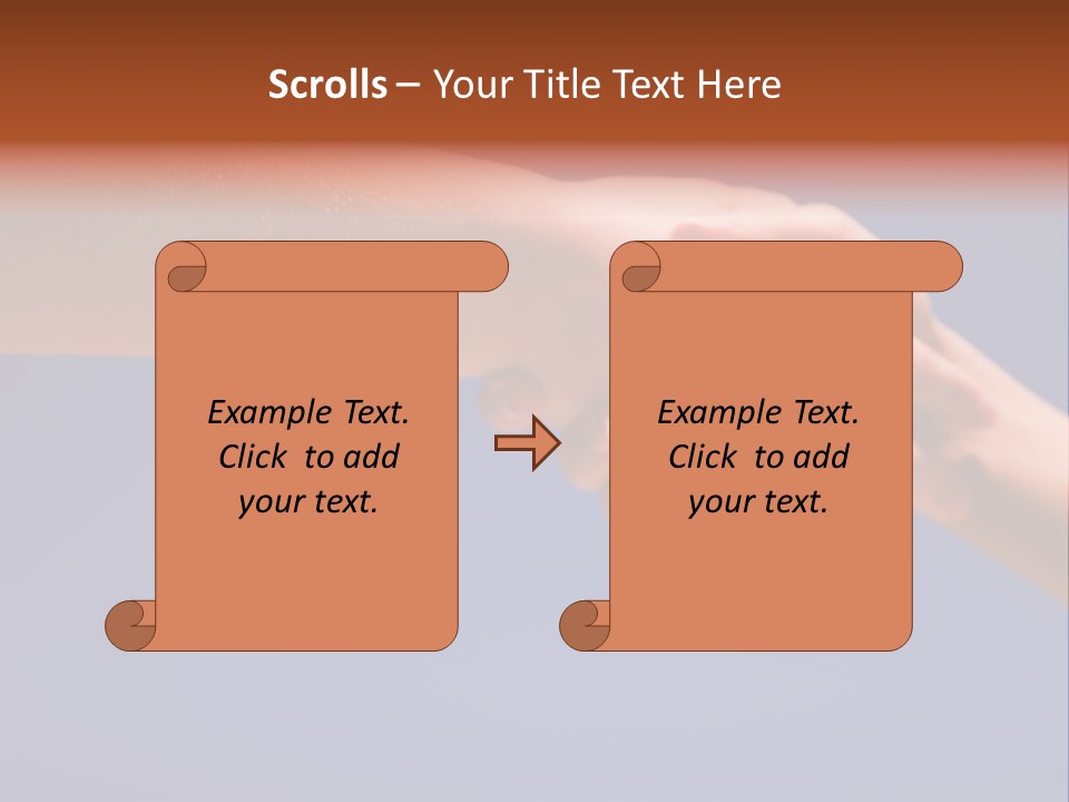 Group Of People Hands In The Air PowerPoint Template