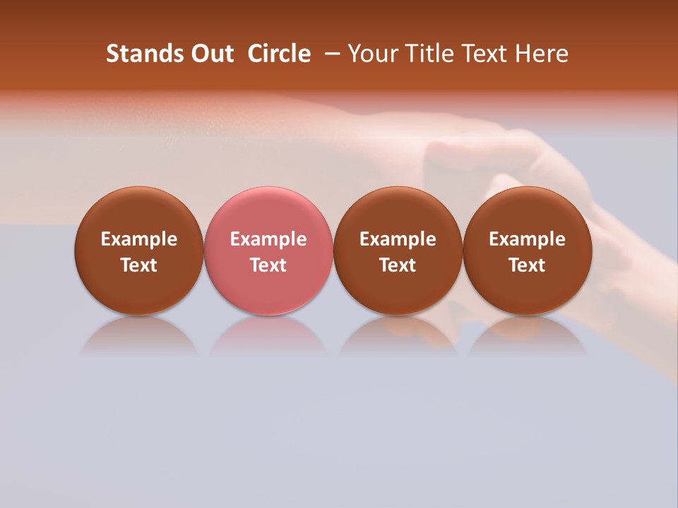 Group Of People Hands In The Air PowerPoint Template