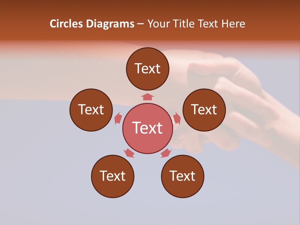 Group Of People Hands In The Air PowerPoint Template