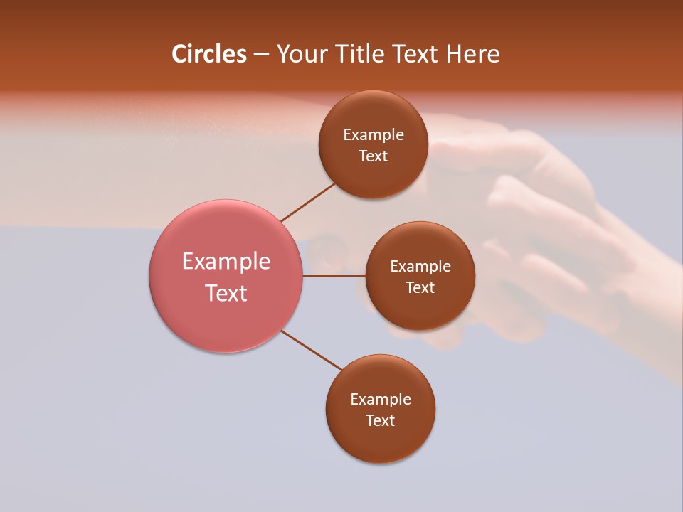 Group Of People Hands In The Air PowerPoint Template