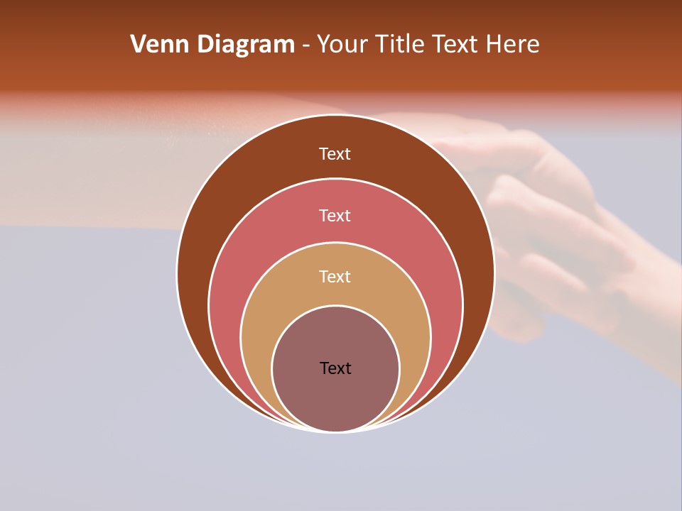 Group Of People Hands In The Air PowerPoint Template