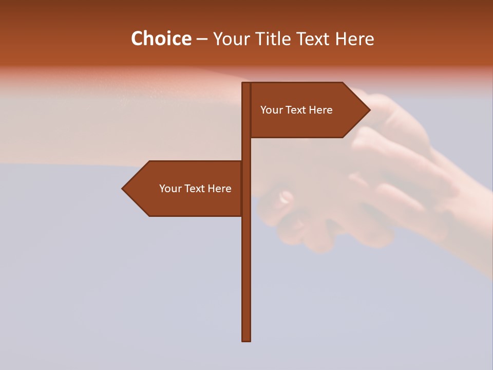 Group Of People Hands In The Air PowerPoint Template