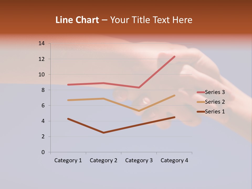 Group Of People Hands In The Air PowerPoint Template