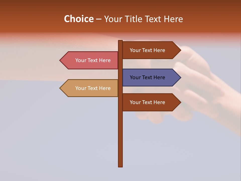 Group Of People Hands In The Air PowerPoint Template