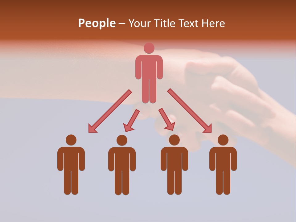 Group Of People Hands In The Air PowerPoint Template