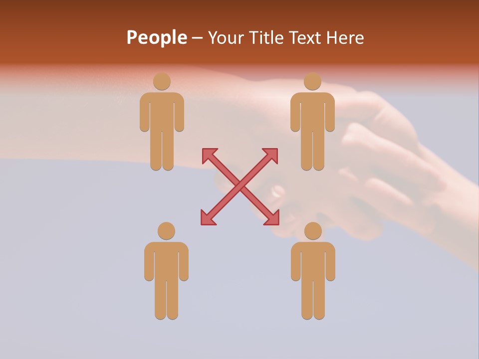 Group Of People Hands In The Air PowerPoint Template