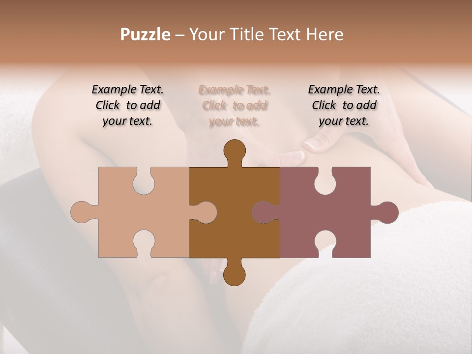 Young Girl Getting Massage From A Therapist PowerPoint Template