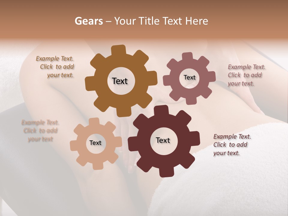 Young Girl Getting Massage From A Therapist PowerPoint Template