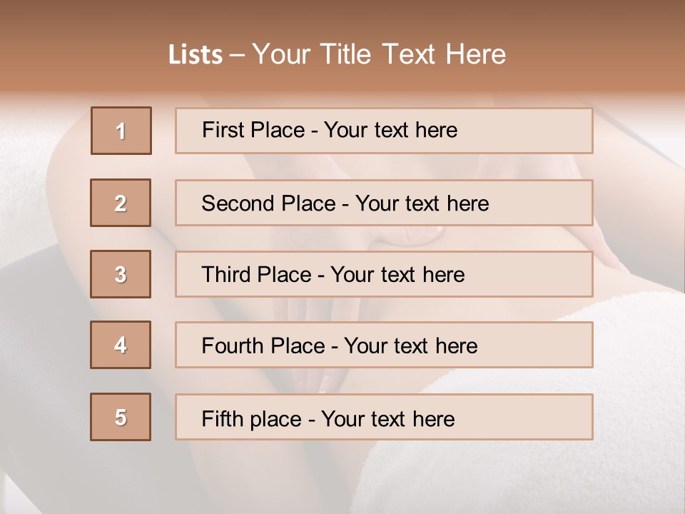Young Girl Getting Massage From A Therapist PowerPoint Template