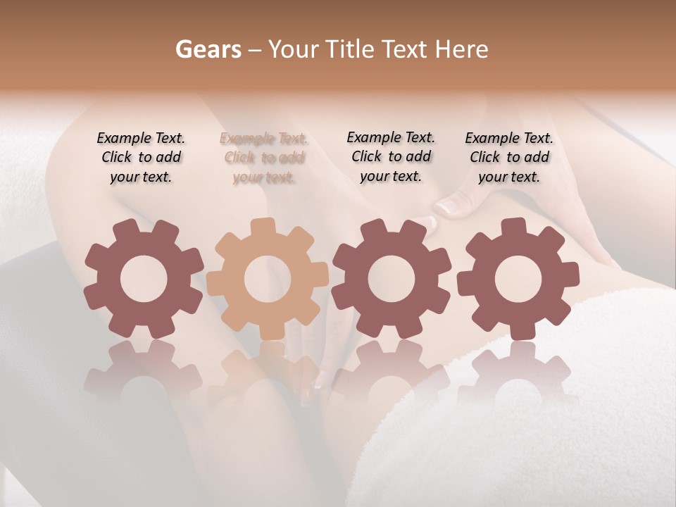 Young Girl Getting Massage From A Therapist PowerPoint Template