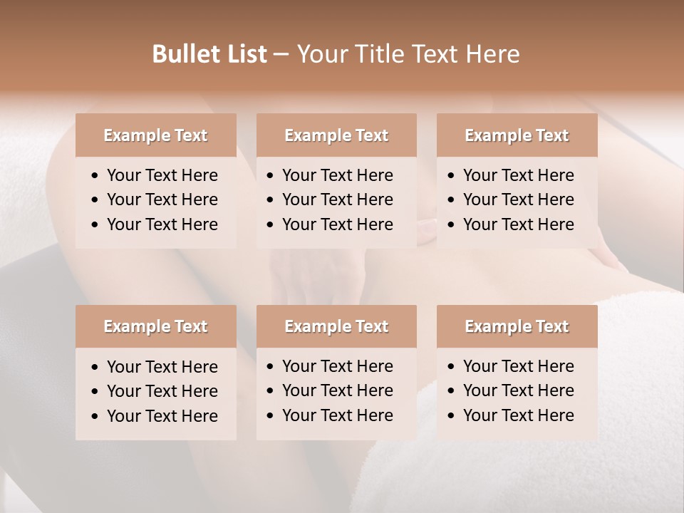 Young Girl Getting Massage From A Therapist PowerPoint Template