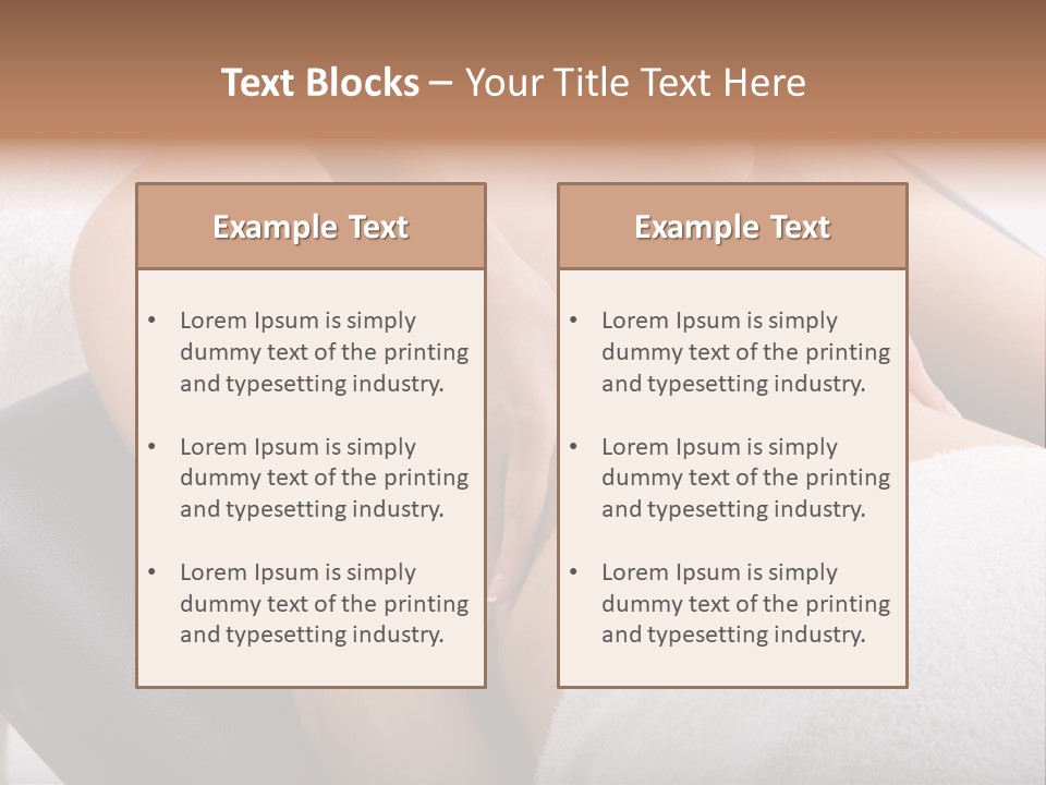 Young Girl Getting Massage From A Therapist PowerPoint Template