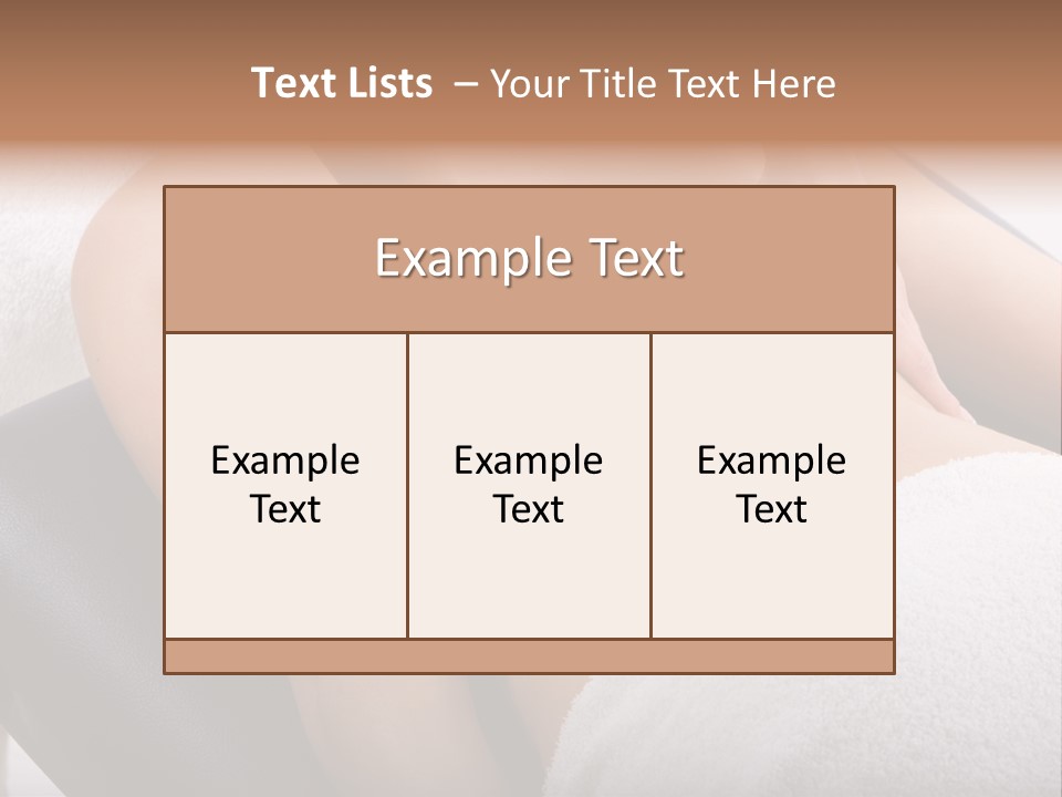 Young Girl Getting Massage From A Therapist PowerPoint Template