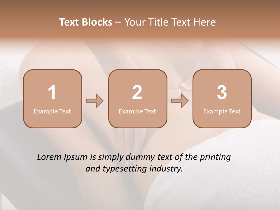 Young Girl Getting Massage From A Therapist PowerPoint Template