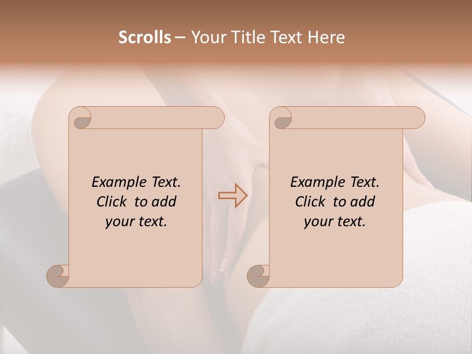 Young Girl Getting Massage From A Therapist PowerPoint Template