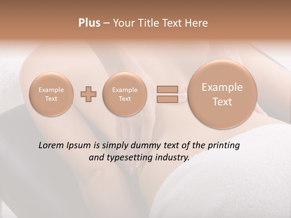 Young Girl Getting Massage From A Therapist PowerPoint Template