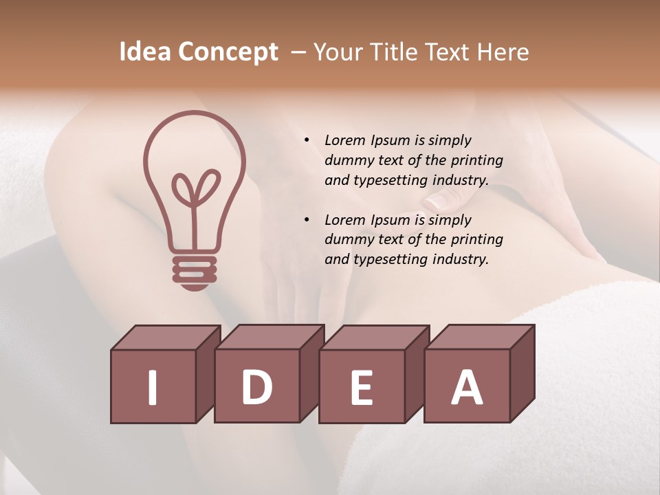 Young Girl Getting Massage From A Therapist PowerPoint Template