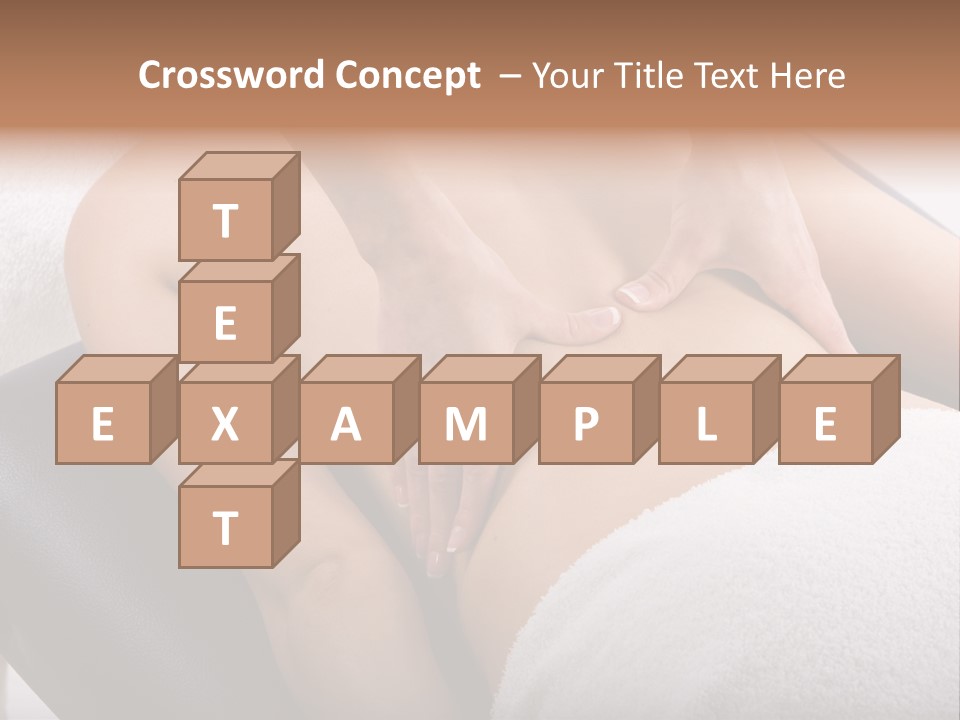 Young Girl Getting Massage From A Therapist PowerPoint Template