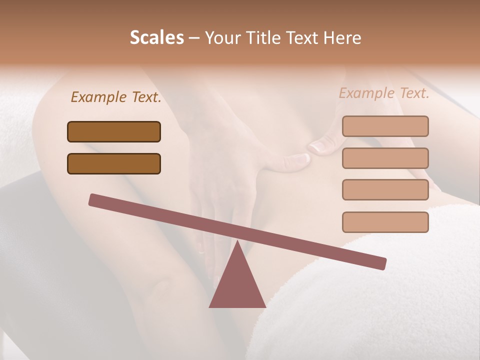 Young Girl Getting Massage From A Therapist PowerPoint Template