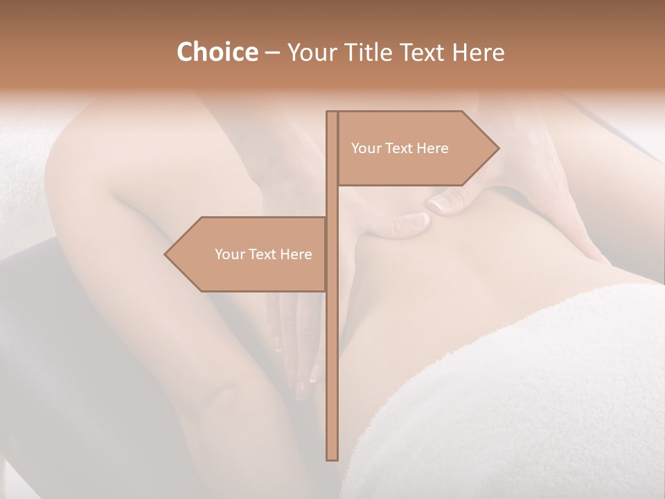 Young Girl Getting Massage From A Therapist PowerPoint Template