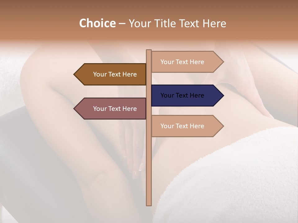 Young Girl Getting Massage From A Therapist PowerPoint Template