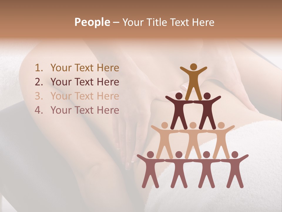 Young Girl Getting Massage From A Therapist PowerPoint Template