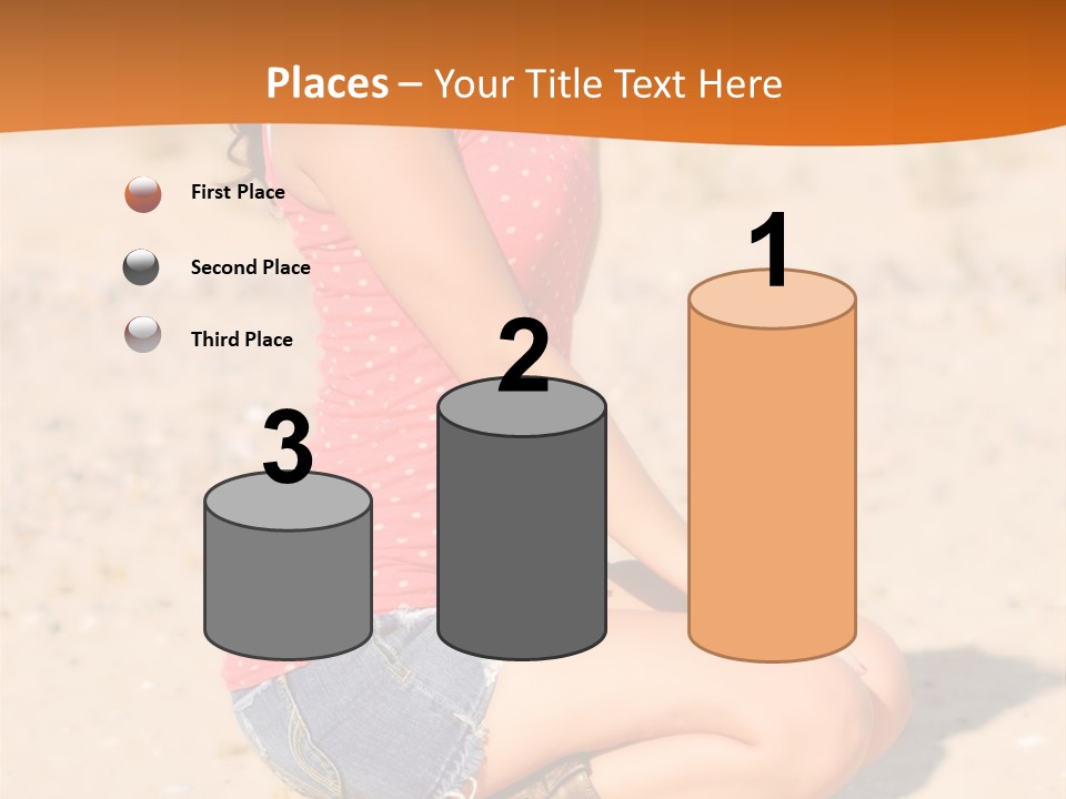 Beautiful Young Cowgirl PowerPoint Template