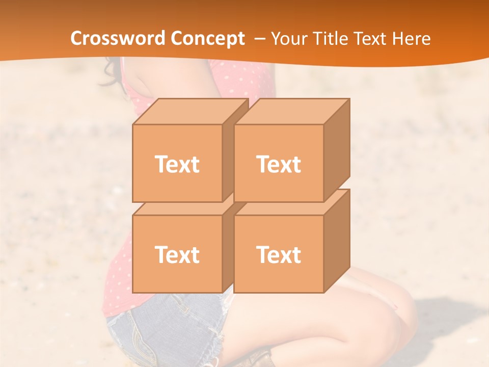 Beautiful Young Cowgirl PowerPoint Template