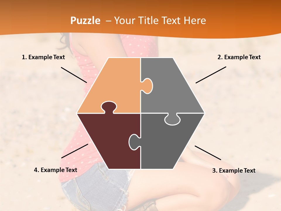 Beautiful Young Cowgirl PowerPoint Template