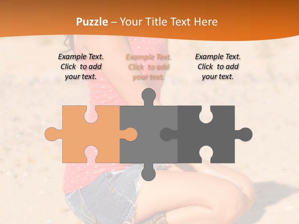 Beautiful Young Cowgirl PowerPoint Template