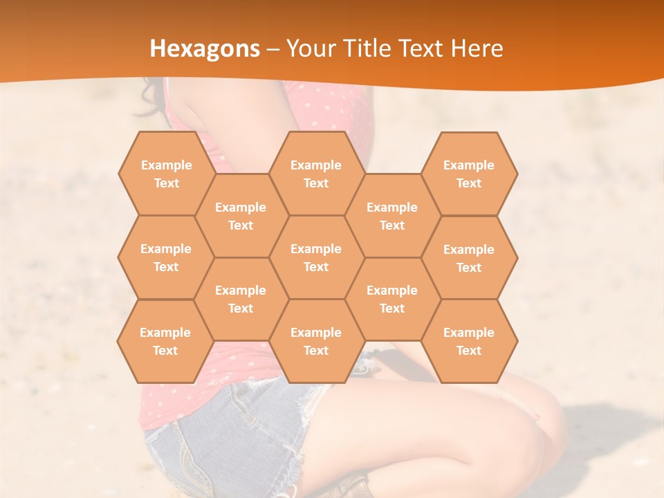 Beautiful Young Cowgirl PowerPoint Template