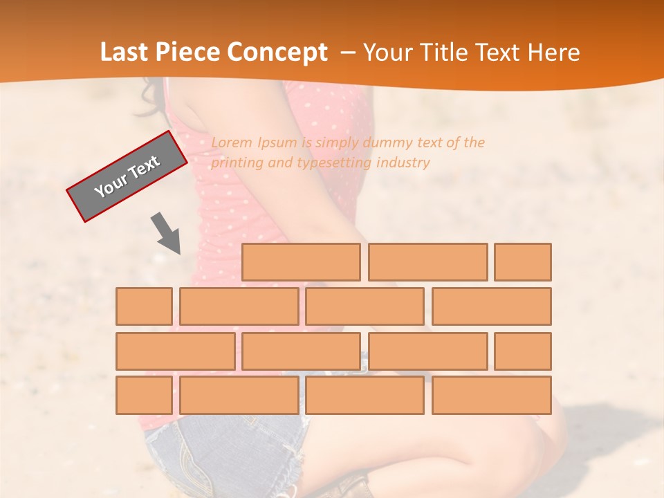 Beautiful Young Cowgirl PowerPoint Template