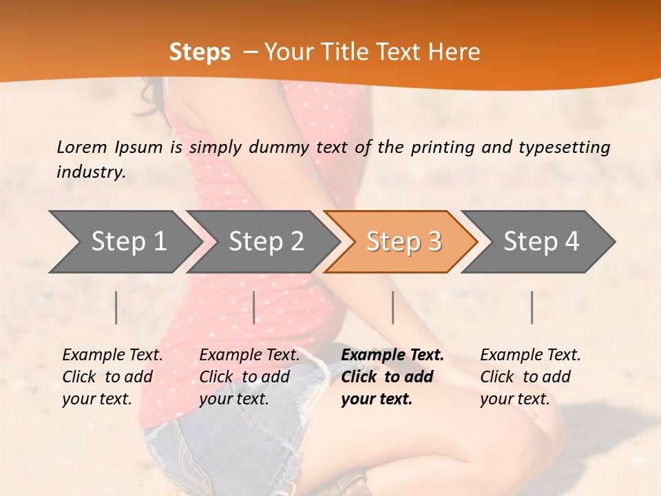 Beautiful Young Cowgirl PowerPoint Template