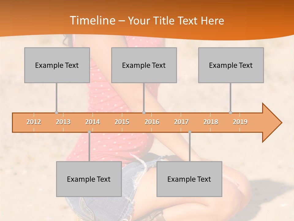 Beautiful Young Cowgirl PowerPoint Template