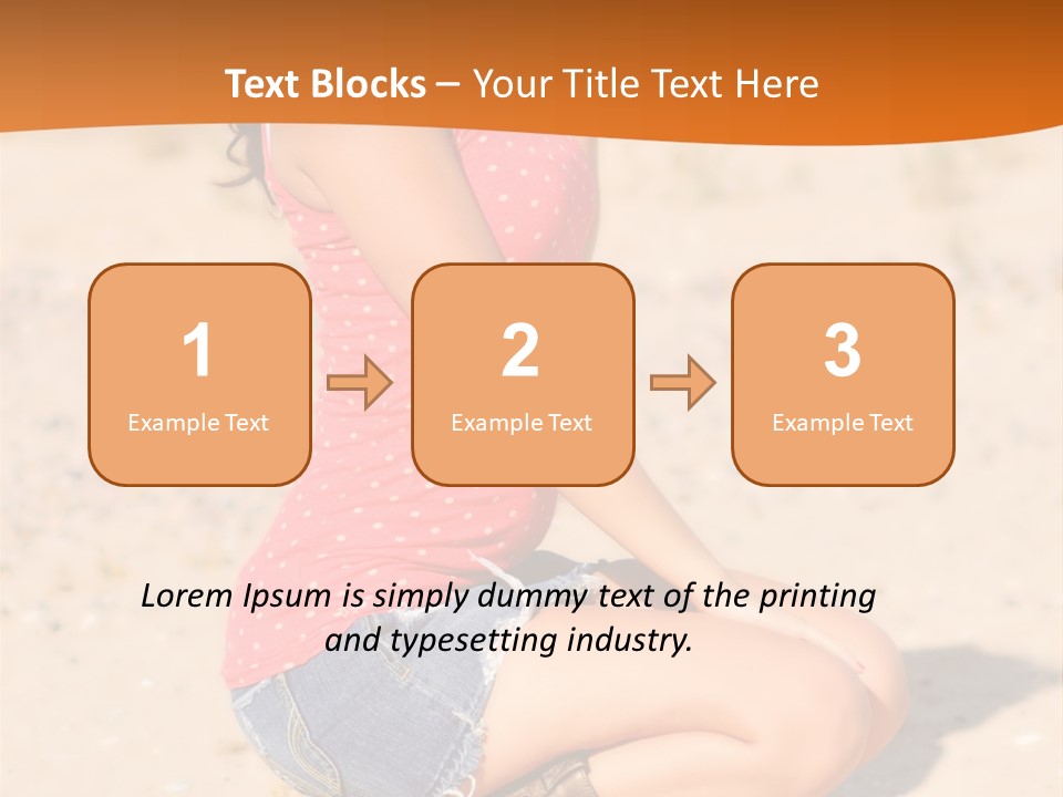 Beautiful Young Cowgirl PowerPoint Template