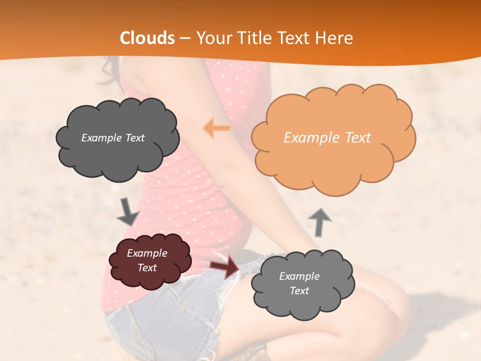 Beautiful Young Cowgirl PowerPoint Template