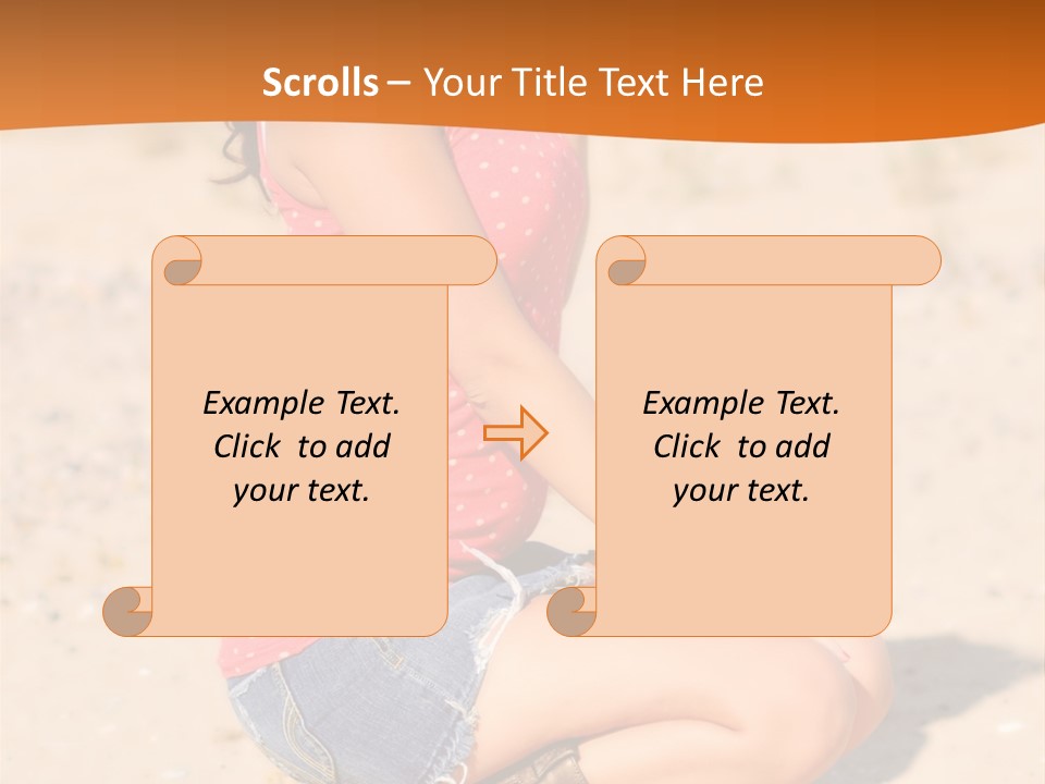 Beautiful Young Cowgirl PowerPoint Template