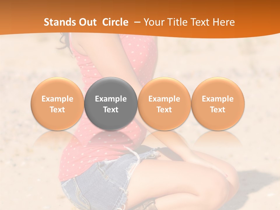 Beautiful Young Cowgirl PowerPoint Template