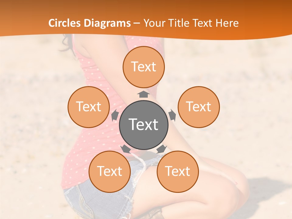 Beautiful Young Cowgirl PowerPoint Template