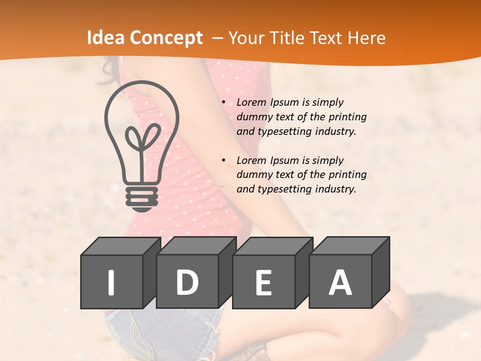 Beautiful Young Cowgirl PowerPoint Template