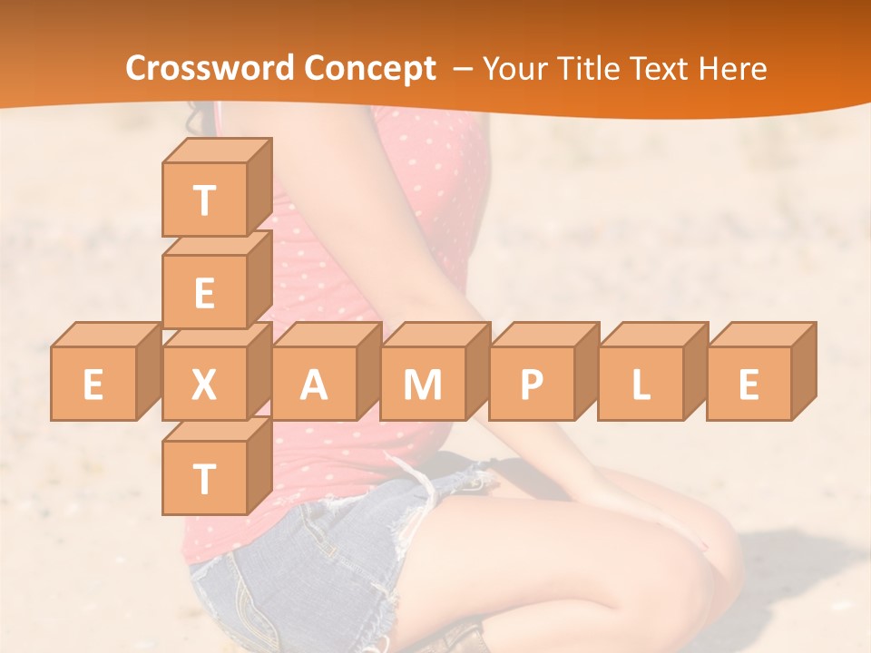 Beautiful Young Cowgirl PowerPoint Template