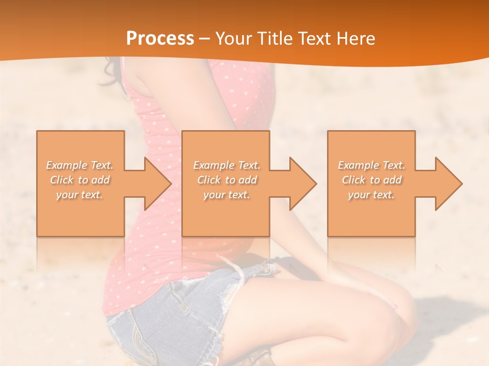 Beautiful Young Cowgirl PowerPoint Template