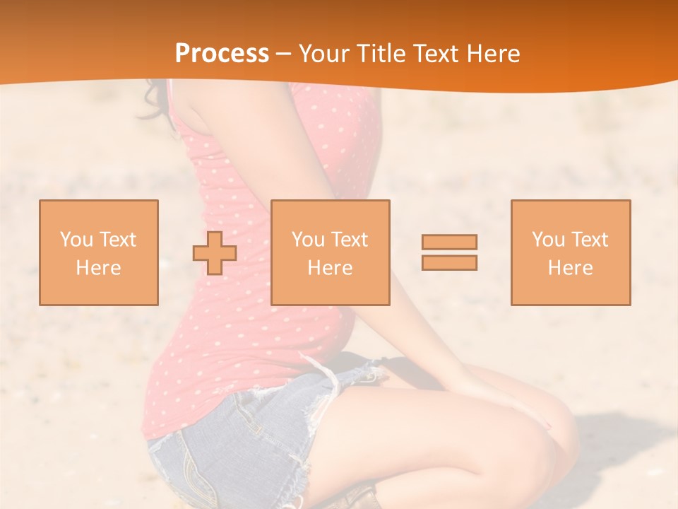 Beautiful Young Cowgirl PowerPoint Template