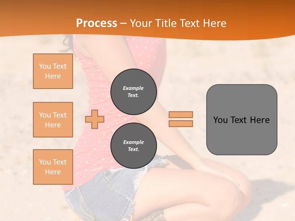 Beautiful Young Cowgirl PowerPoint Template